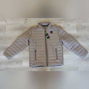 Hugo Boss Men’s Quilted Puffer Jacket – Size XXL – Taupe